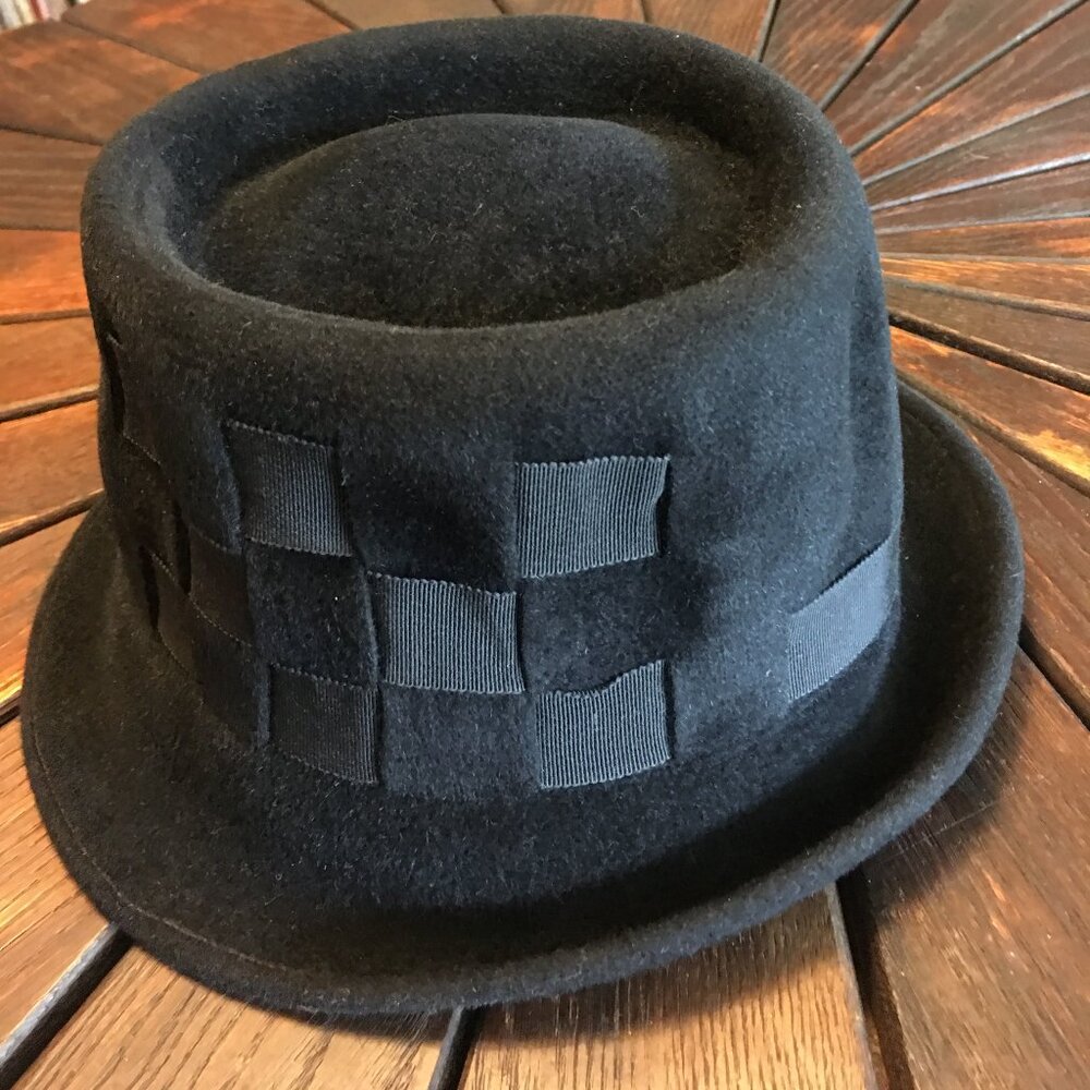 Albertus NYC for Paul Smith Black Fur Felt Trilby Size Small